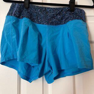 Blue Lululemon Running Shorts